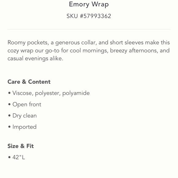 Akemi+kin one size NWT Emory knit wrap - Picture 6 of 11